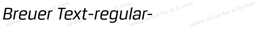 Breuer Text-regular字体转换